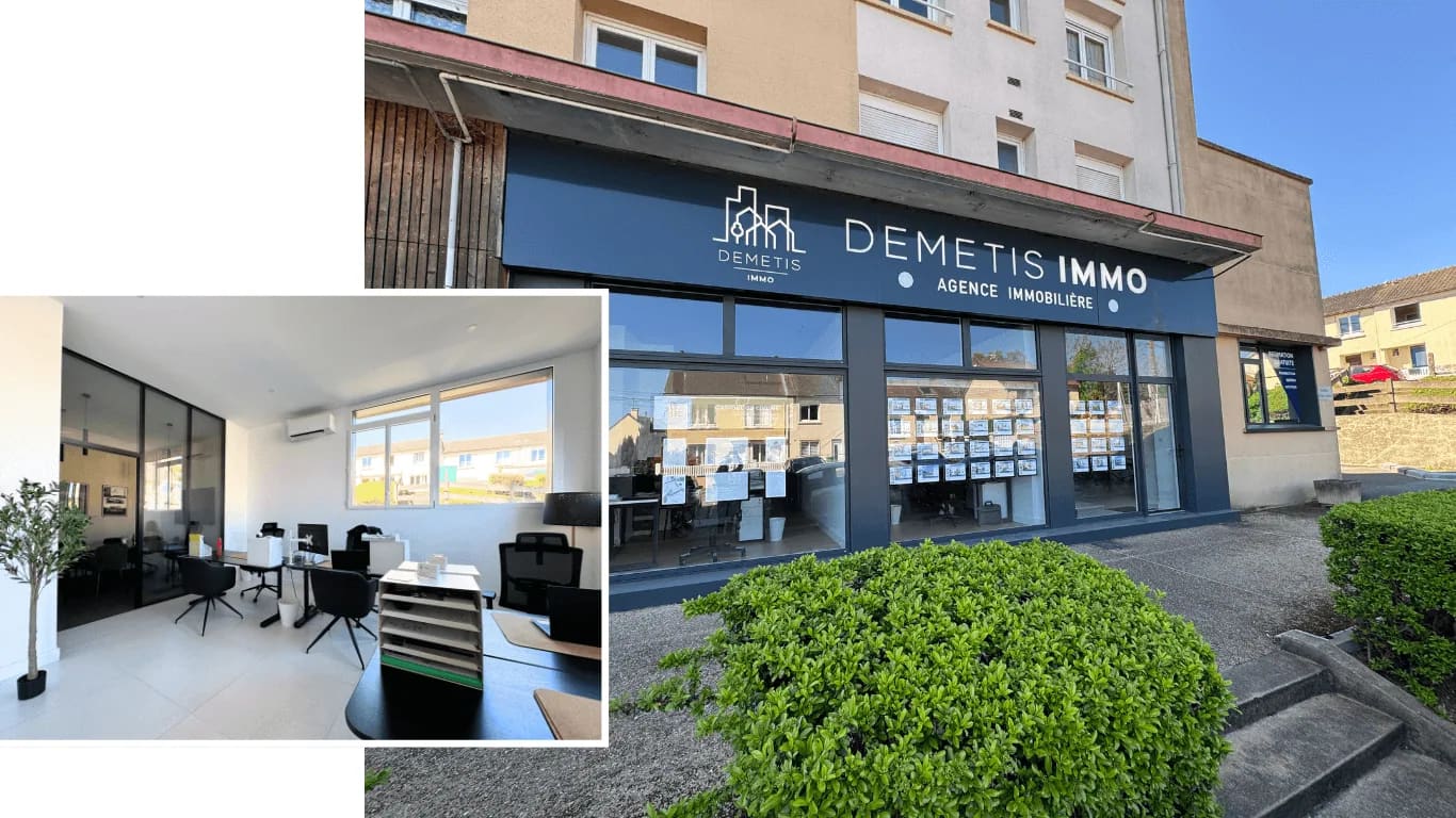 Devanture de l’agence Ouest Demetis Immo au Mans