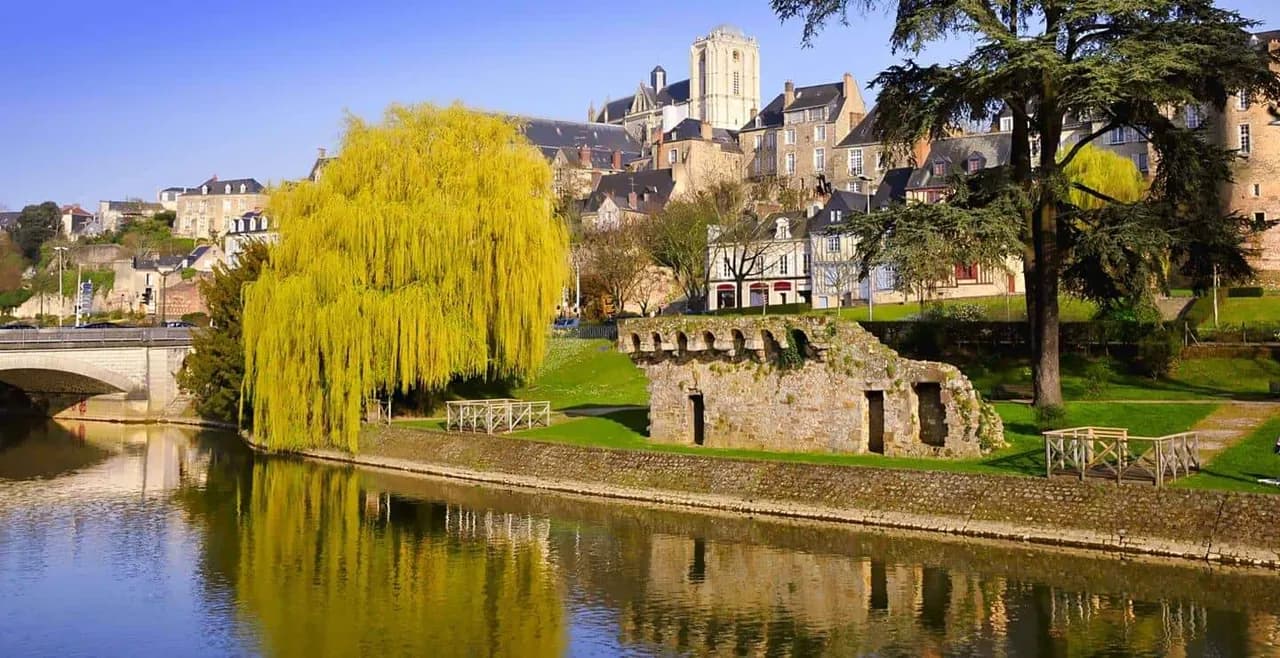 Vue de la Cité Plantagenêt au Mans