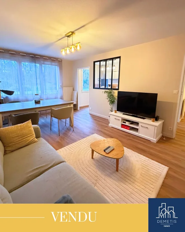 Appartement vendu présenté sur le compte Demetis Immo