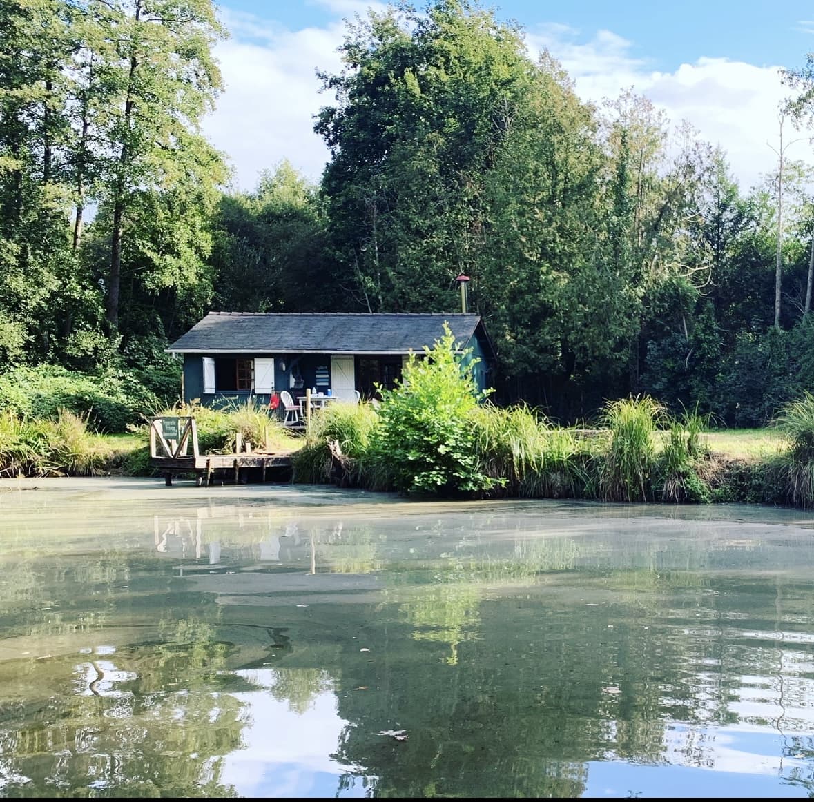 TERRAIN DE LOISIR AVEC ETANG ET CHALET AMENAGE 32M2 – photo 1